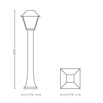 Philips - Udendørslampe E27/60W/230V IP44