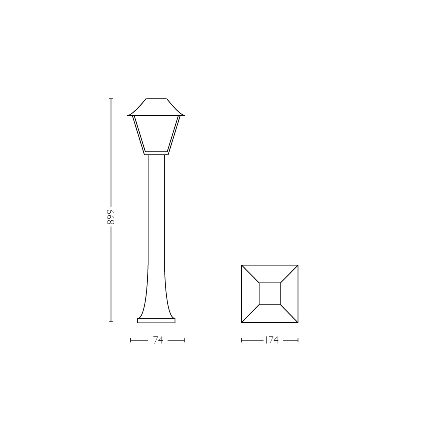 Philips - Udendørslampe E27/60W/230V IP44