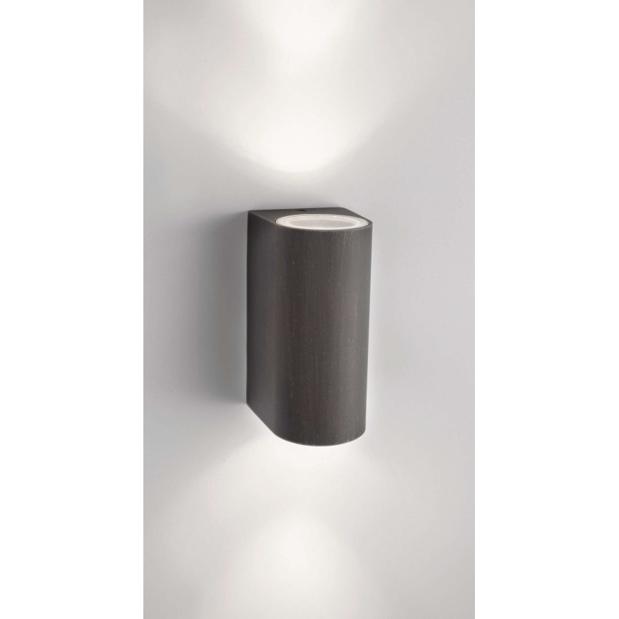 Philips 17102/86/16 - Udendørs væglys MYGARDEN NIGHTINGALE 2xGU10/35W IP44