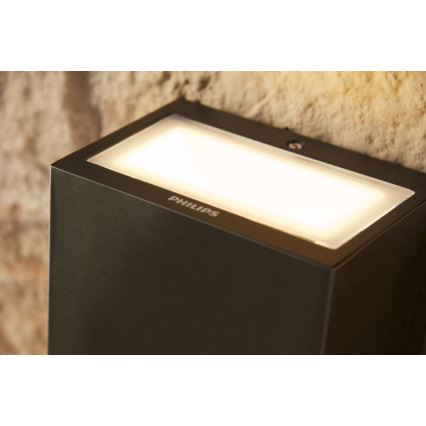 Philips 17209/47/16 - Udendørs væglys FLAGSTONE 3xLED/1W/230V IP44