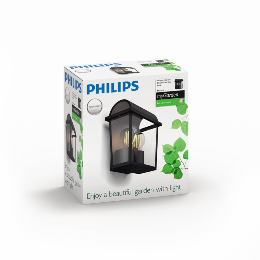 Philips - Udendørs væglampe 2xE27/42W/230V IP44