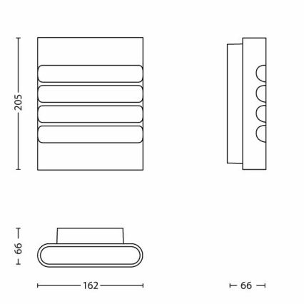 Philips - LED udendørslampe 1xLED/3W/230V IP44