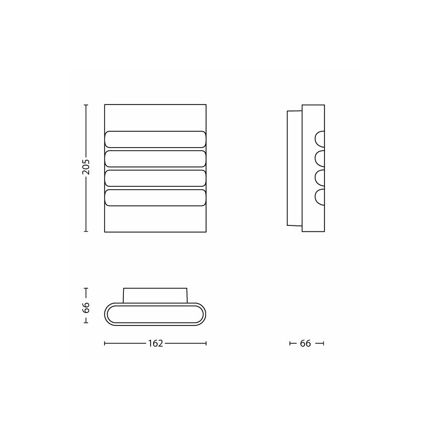 Philips - LED udendørslampe 1xLED/3W/230V IP44