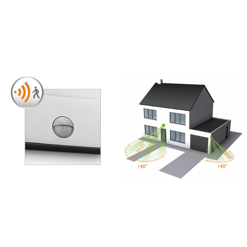 Philips - LED udendørsbelysning med sensor LED/3W IP44