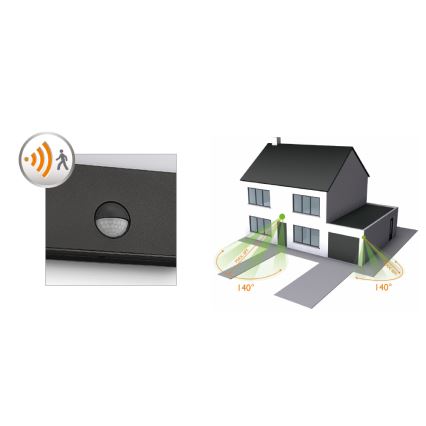 Philips - LED udendørs væglampe med sensor LED/3W/230V IP44