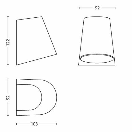 Philips - Udendørs LED lampe 1xLED/3W/230V IP44