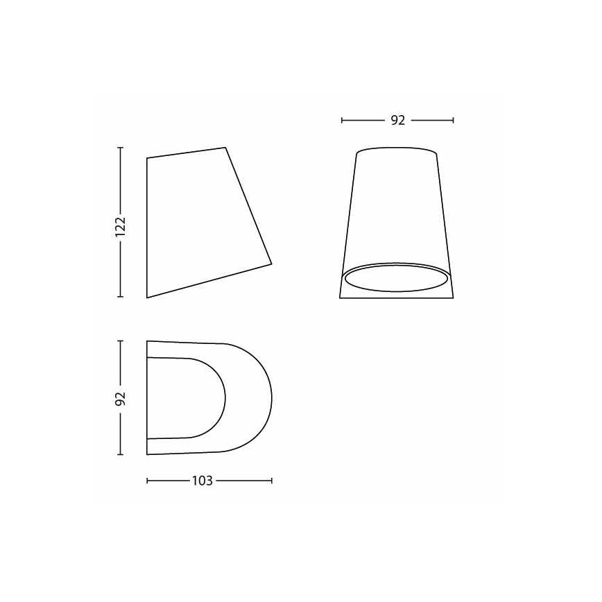 Philips - Udendørs LED lampe 1xLED/3W/230V IP44