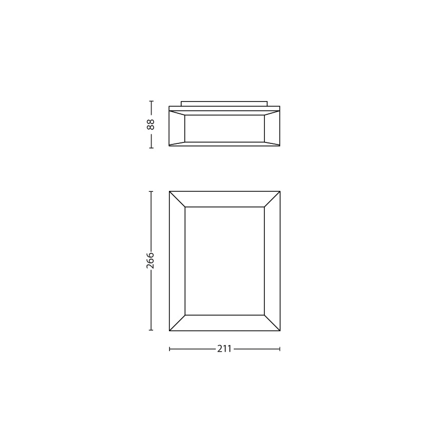 Philips - Udendørs væglampe 1xLED/6W/230V IP44