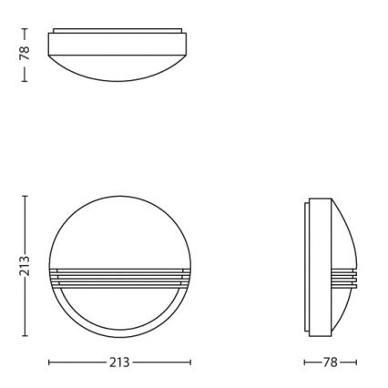 Philips - Udendørs LED væglampe 1xLED/6W/230V IP44