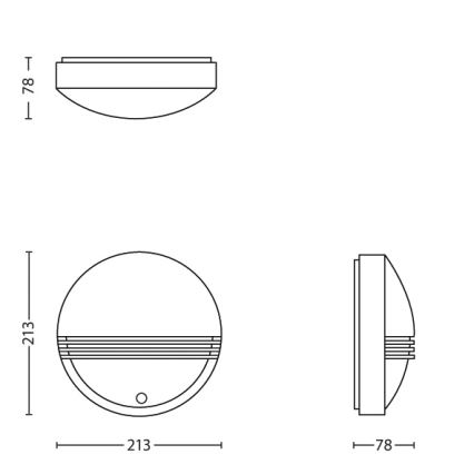 Philips - Udendørs LED sensorlampe 1xLED/6W/230V IP44