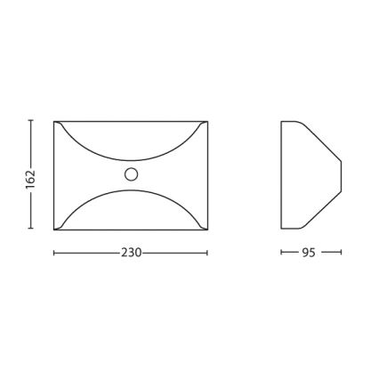 Philips - Udendørs sensorlampe 1xLED/6W/230V IP44
