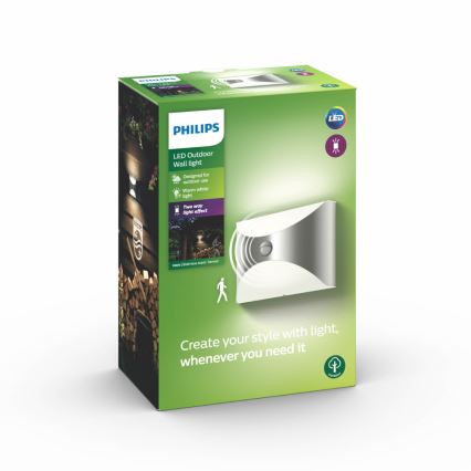 Philips - Udendørs sensorlampe LED/6W/230V IP44