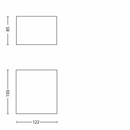 Philips - Udendørs LED væglampe LED/3W/230V IP44