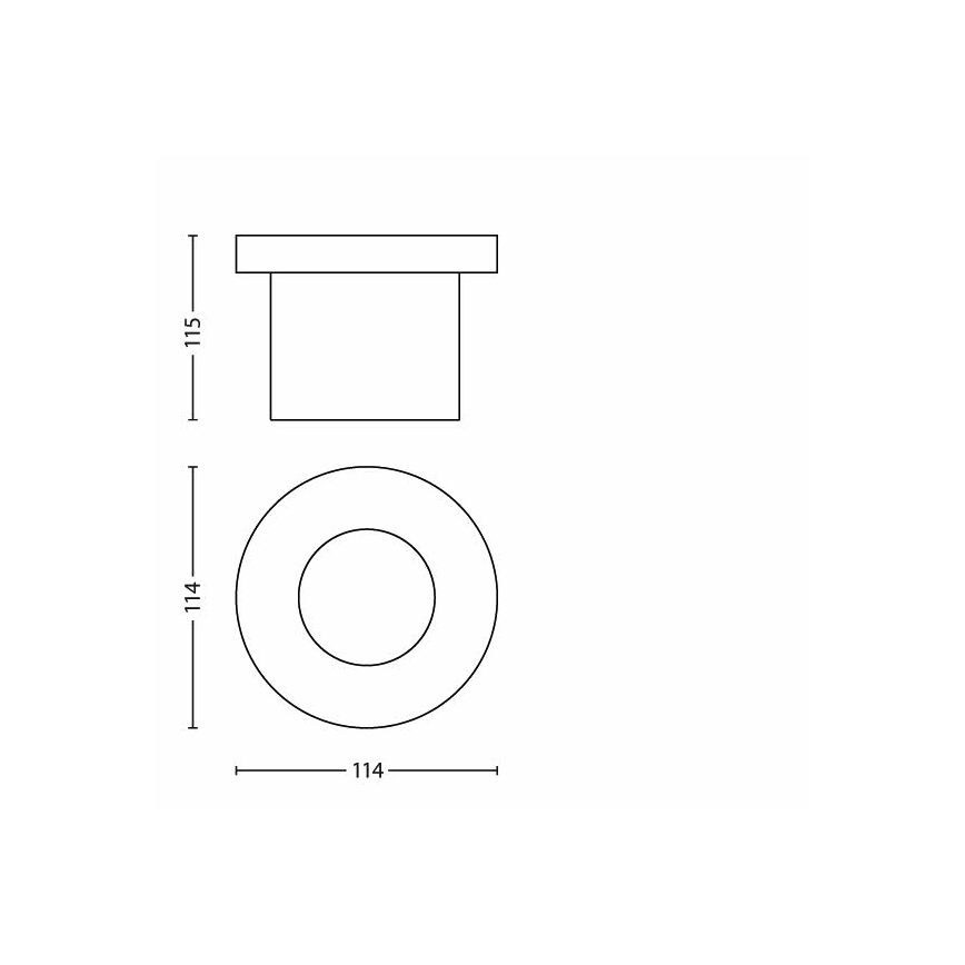 Philips - LED nedgravningsspot 1xLED/3W/230V