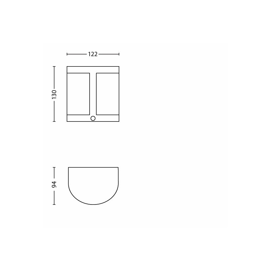 Philips - Udendørs LED væglampe med sensor 1xLED/3,5W IP44