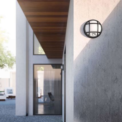 Philips 17319/30/16 - Udendørs LED væglampe med sensor EAGLE 1xLED/3W