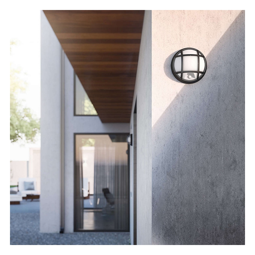 Philips 17319/30/16 - Udendørs LED væglampe med sensor EAGLE 1xLED/3W