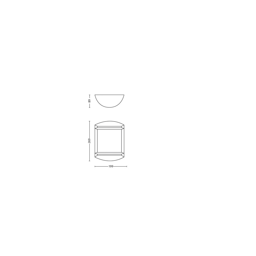 Philips - Udendørslampe 1xLED/6W/230V IP44