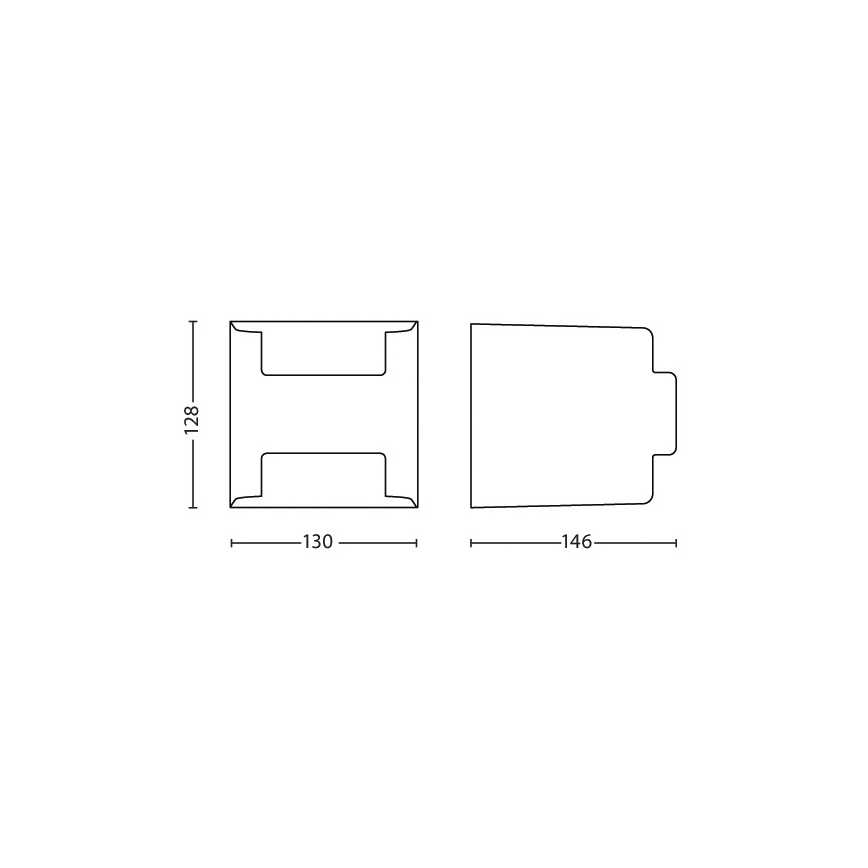 Philips - Udendørs væglampe 2xLED/4,5W/230V IP44