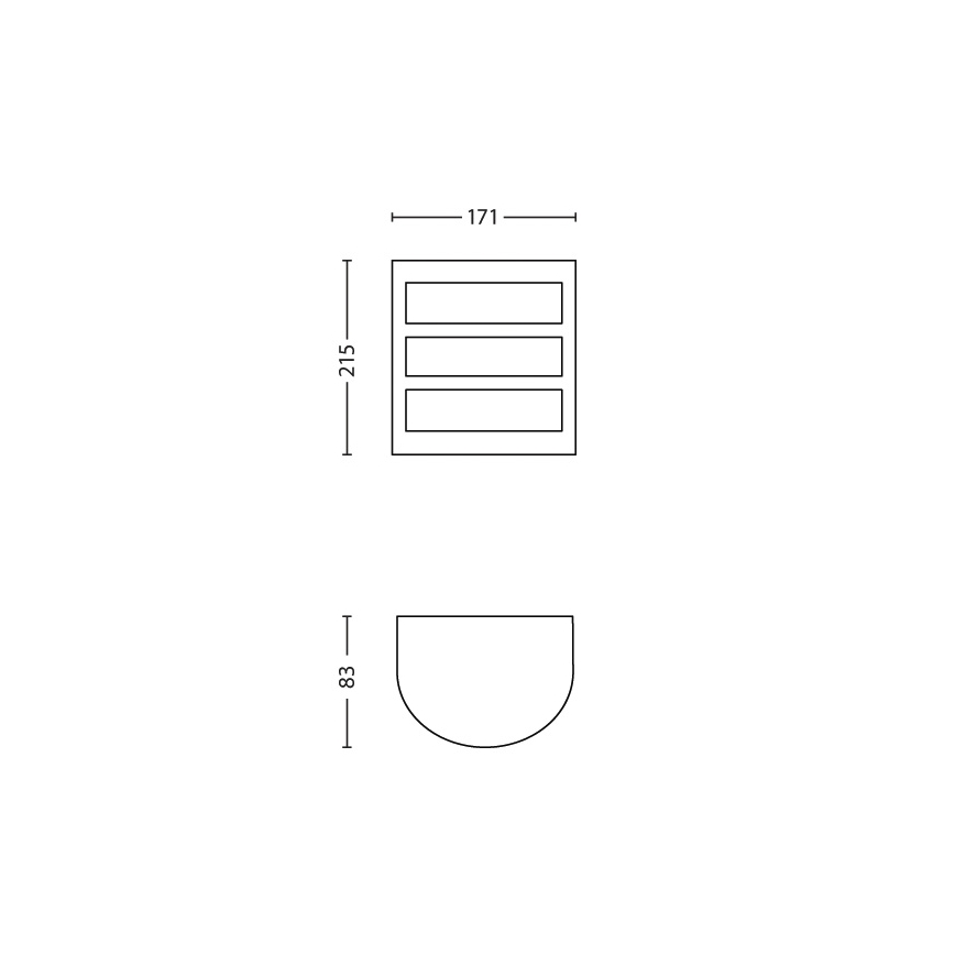 Philips - Udendørs væglampe LED/6W/230V IP44