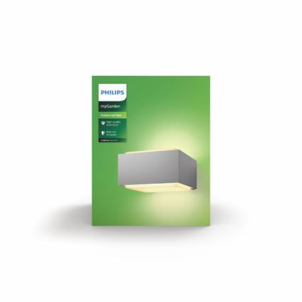Philips - Udendørs væglys E27/42W/230V IP44