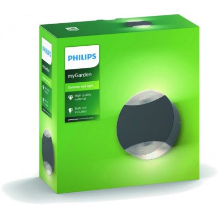 Philips - Udendørs væglampe 2xGU10/5W IP44