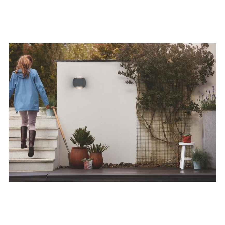 Philips - Udendørs væglampe 2xGU10/5W IP44