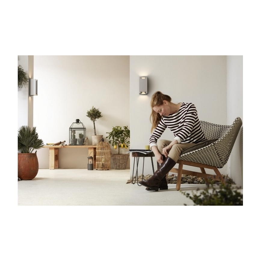 Philips - Udendørs væglampe 2xGU10/5W/230V IP44