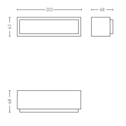 Philips - Udendørs LED væglampe LED/4,5W IP44