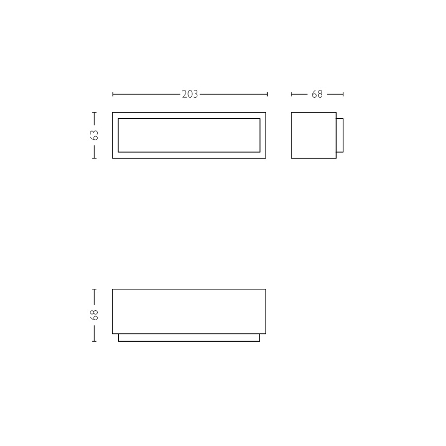Philips - Udendørs LED væglampe LED/4,5W IP44