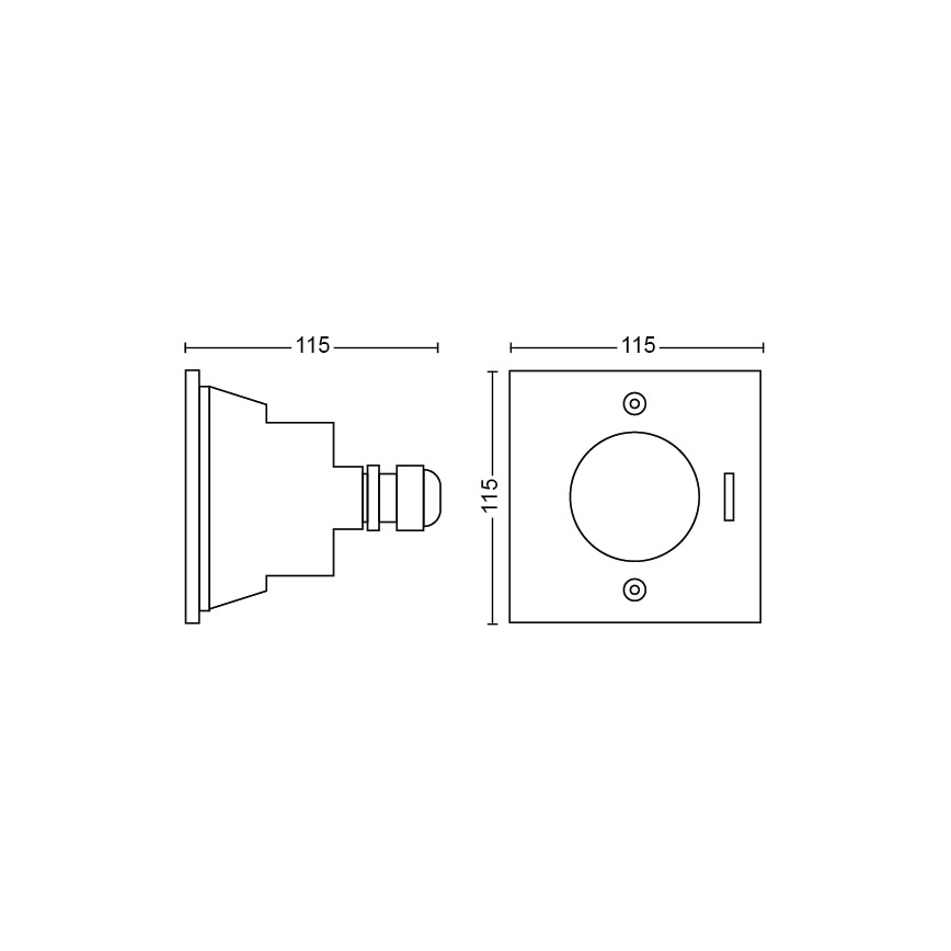 Philips - Udendørs LED indkørselslampe LED/3W