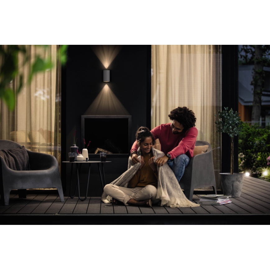 Philips - Udendørs LED væglampe 2xLED/4,5W IP44