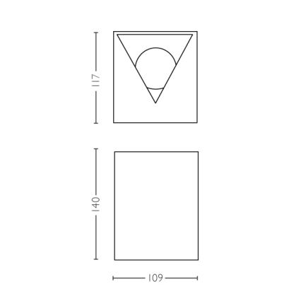 Philips - Udendørs LED væglampe 2xLED/4,5W/230V IP44