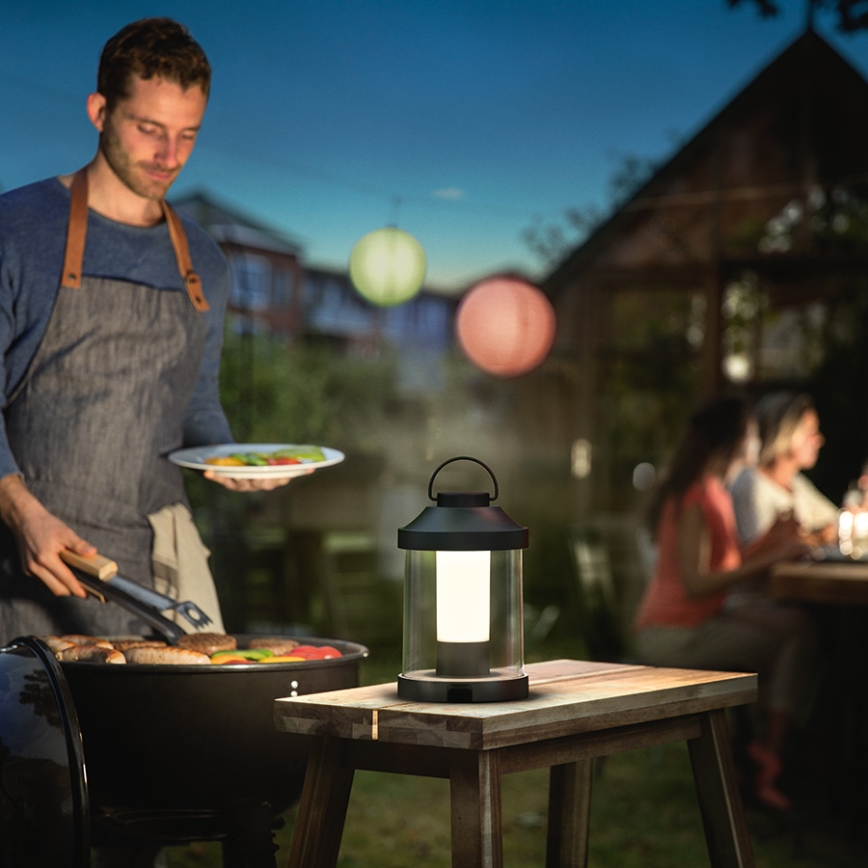 Philips 17360/30/P0 - LED bærbar haven lampe ABELIA LED/3W