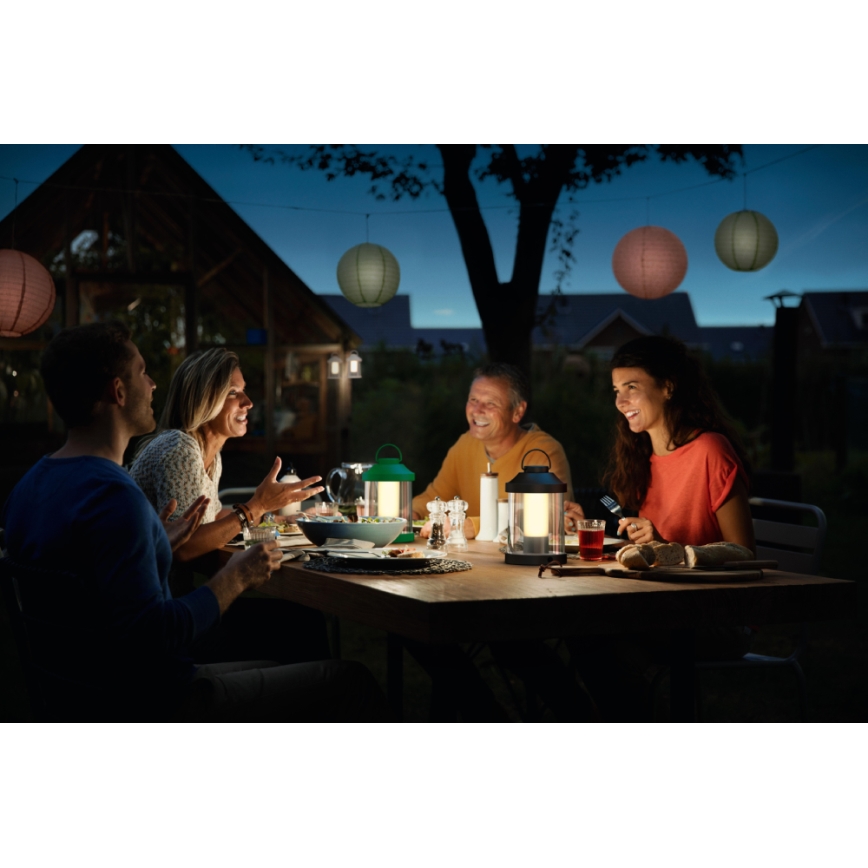 Philips 17360/30/P0 - LED bærbar haven lampe ABELIA LED/3W