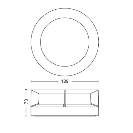 Philips - LED udendørslampe LED/12W/230V IP44