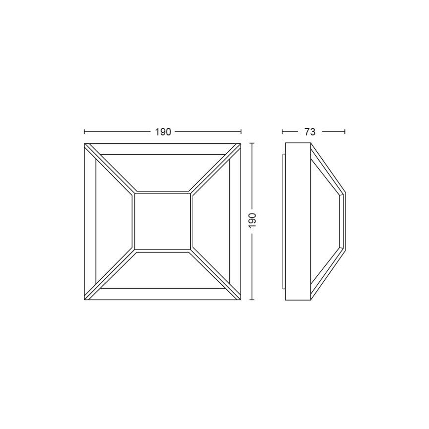 Philips - Udendørs LED væglampe LED/12W IP44