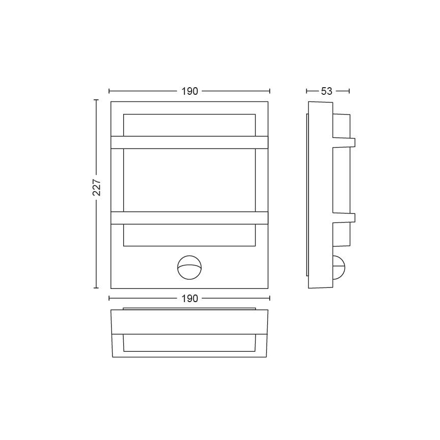 Philips - Udendørs LED væglampe LED/12W IP44