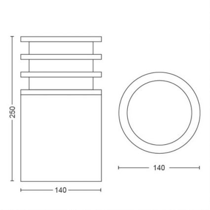 Philips - LED udendørslampe dæmpbar Hue LUCCA 1xE27/9,5W/230V IP44