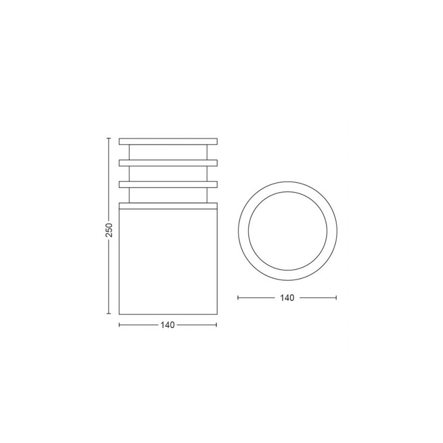 Philips - LED udendørslampe dæmpbar Hue LUCCA 1xE27/9,5W/230V IP44