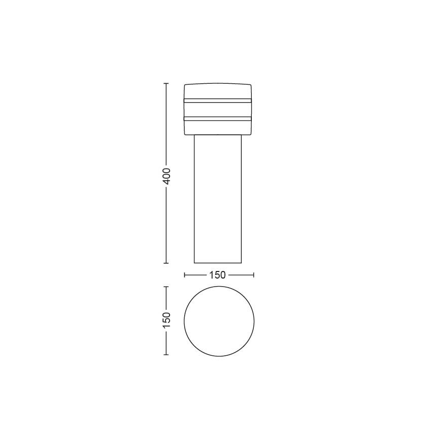 Philips - LED udendørslampe dæmpbar Hue TUAR 1xE27/9,5W/230V IP44