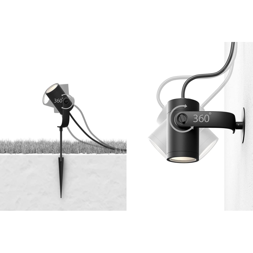 Philips - SÆT med 3 LED Spotlys Hue LILY 3xLED/8W/230V IP65