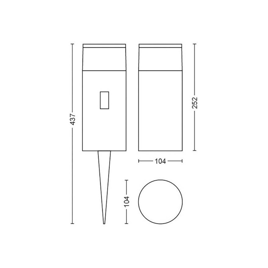 Philips - LED udendørslampe RGB-farver Hue CALLA LED-RGB/8W/230V IP65