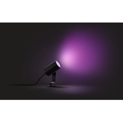 Philips – Basissæt LED udendørs spotlampe dæmpbar RGB Hue LILY LED/8W/230V IP65