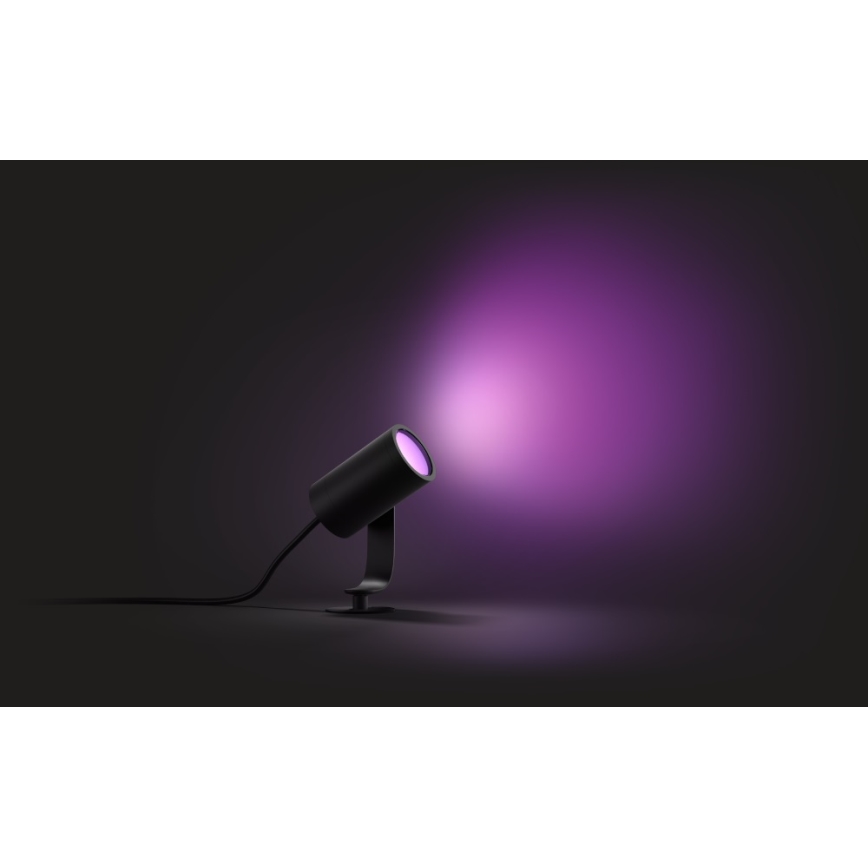 Philips – Basissæt LED udendørs spotlampe dæmpbar RGB Hue LILY LED/8W/230V IP65