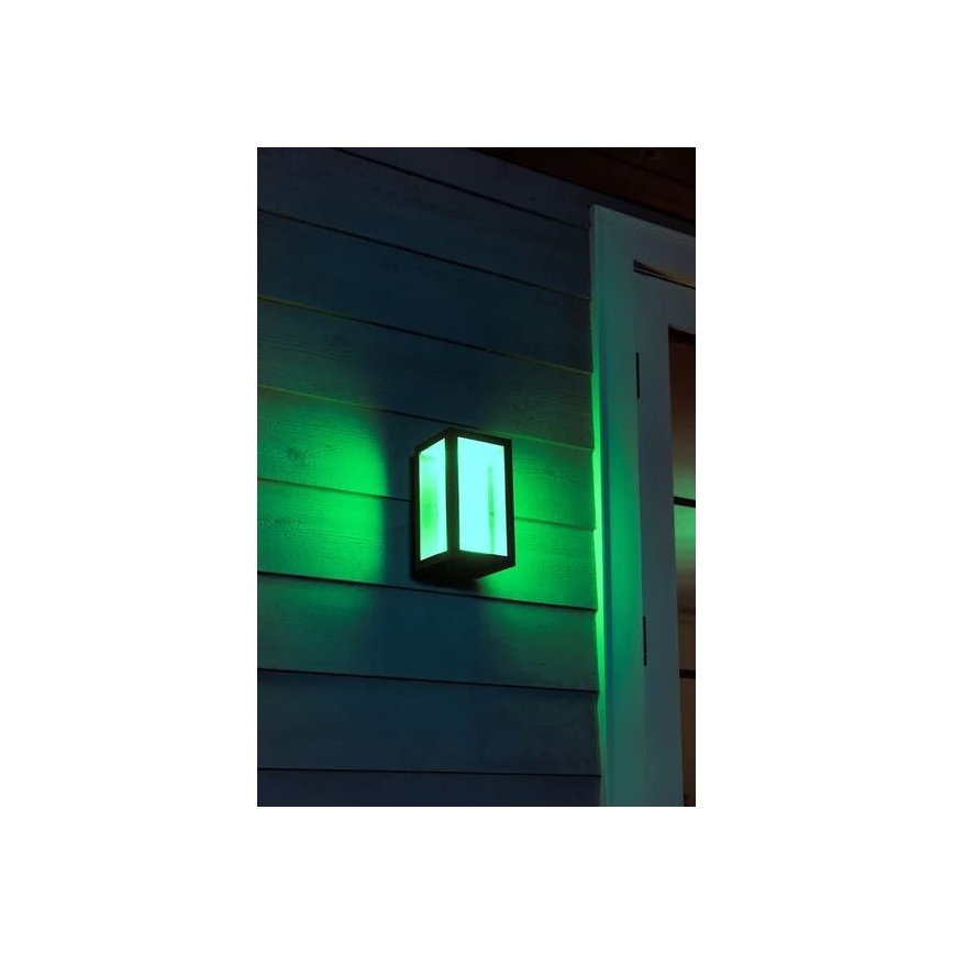 Philips - LED RGBW Udendørs væglampe dæmpbar Hue IMPRESS 2xLED/8W/230V 2000-6500K IP44
