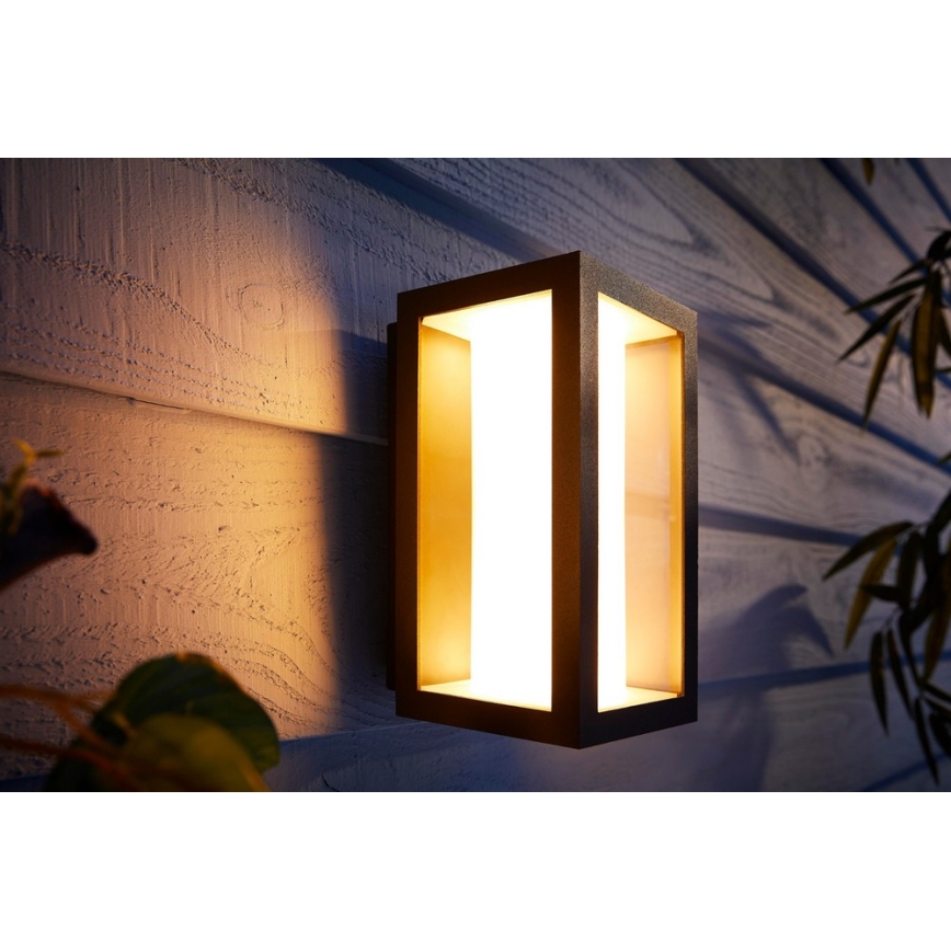 Philips - LED RGBW Udendørs væglampe dæmpbar Hue IMPRESS 2xLED/8W/230V 2000-6500K IP44