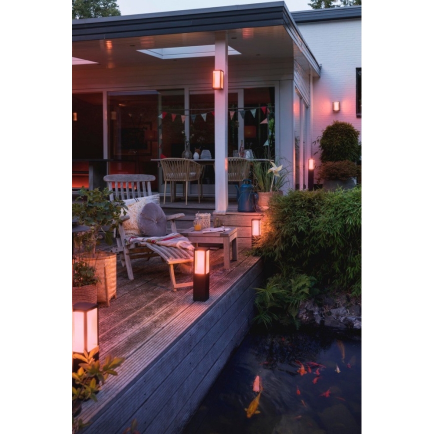 Philips - LED RGBW Udendørs væglampe dæmpbar Hue IMPRESS 2xLED/8W/230V 2000-6500K IP44