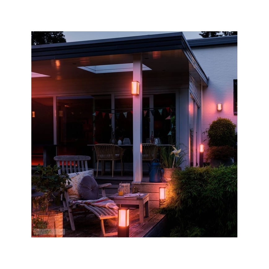Philips - LED RGBW Dæmpbar udendørs lampe Hue IMPRESS LED/16W/230V 2000-6500K IP44