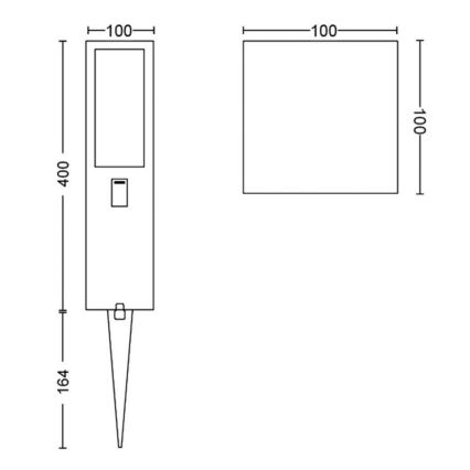 Philips - LED udendørslampe m. RGBW-farver dæmpbar Hue IMPRESS LED/16W/24V IP44